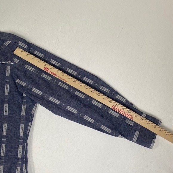 Kenny Rogers Western Shirt‎ Long Sleeve Patterned Cowboy Rodeo Size 17 1/2 35 - Picture 8 of 10